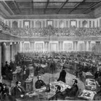 The Senate as a Court of Impeachment for the Trial of President Andrew Johnson.
